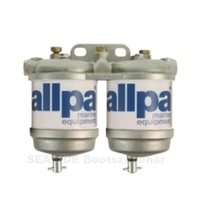 Dieselfilter doppelt mit Wasserseparator max. 3500cc, 50L/Std. ISO