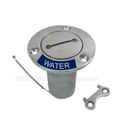 Deckeinfüllstützen NIRO  gerades Modell Flansch 76mm Wasser