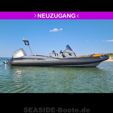 Gebrauchtboot: GRAND G750 HGL mit Sonderausstattung + Evinrude E250 H.O., BJ 2021 mit Kuhz Trailer Gebrauchtboot: GRAND G750 HGL mit Sonderausstattung + Evinrude E250 H.O., BJ 2021 mit Kuhz Trailer