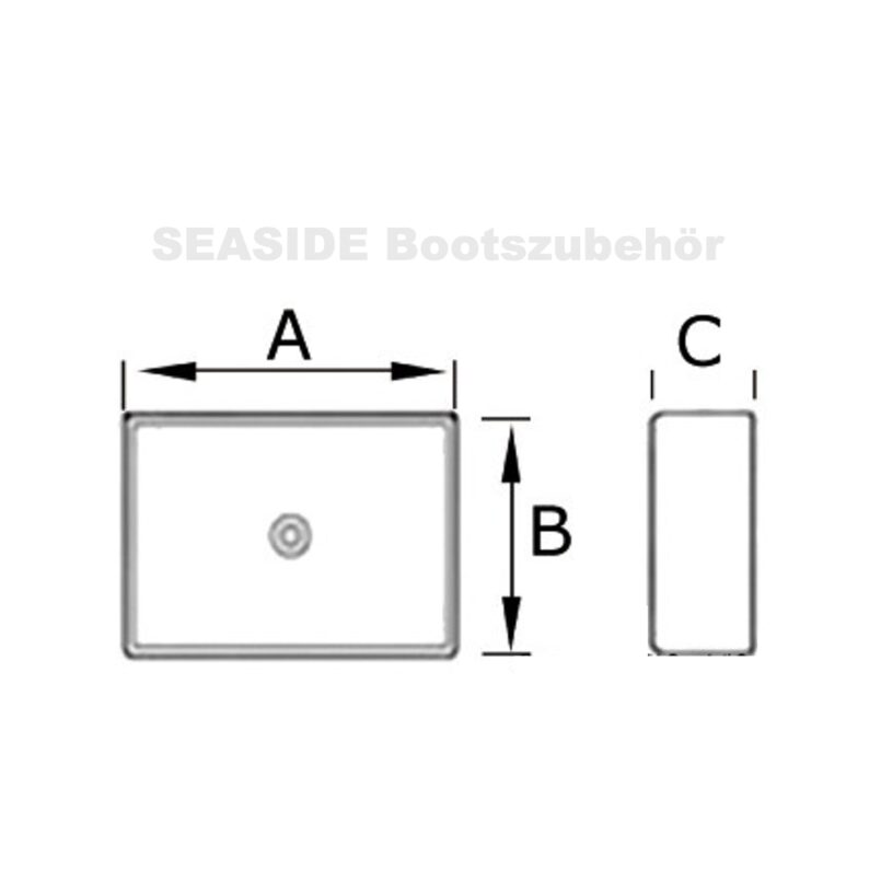Porzellan Waschbecken Square 365x315x130 mm Porzellan Waschbecken Square 365x315x130 mm