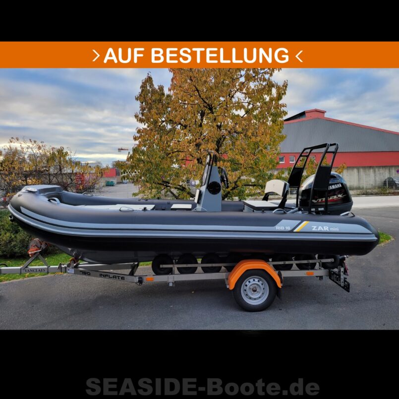 ZAR Mini RIB PRO 16SC Black Line, Länge 5m, Sonderausstattung + Yamaha V-Max 90 PS ZAR Mini RIB PRO 16SC Black Line, Länge 5m, Sonderausstattung + Yamaha V-Max 90 PS