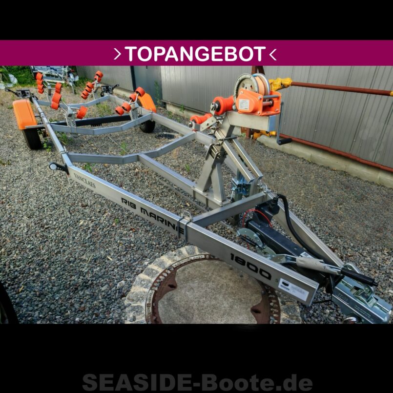 Trailer Vanclaes RIB Marine Wave 1800 -14″- 650, gebremst, 1 Achse Trailer Vanclaes RIB Marine Wave 1800 -14″- 650, gebremst, 1 Achse