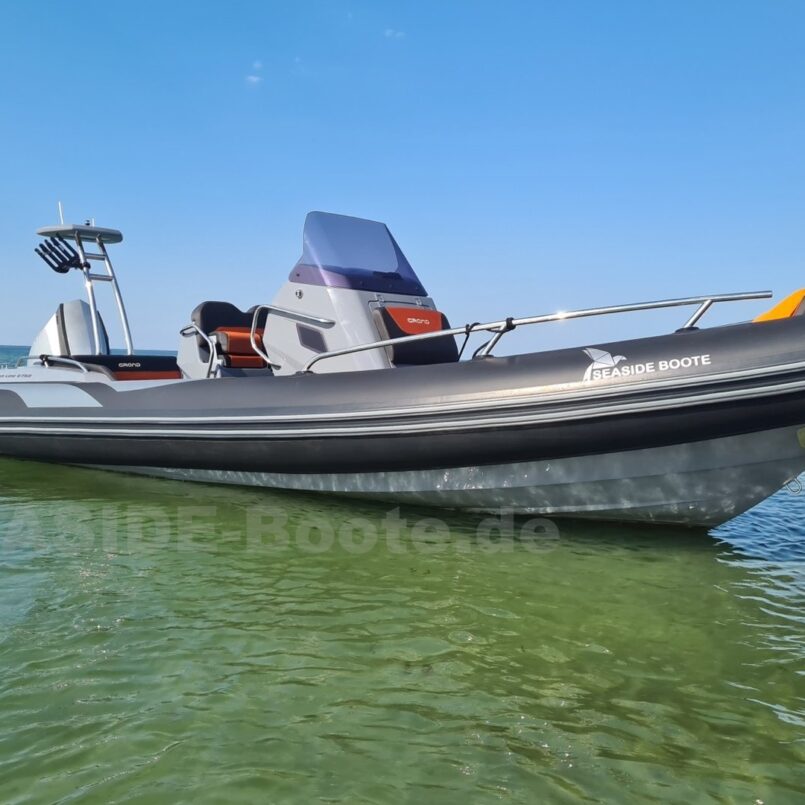 Gebrauchtboot: GRAND G750 HGL mit Sonderausstattung + Evinrude E250 H.O., BJ 2021 mit Kuhz Trailer Gebrauchtboot: GRAND G750 HGL mit Sonderausstattung + Evinrude E250 H.O., BJ 2021 mit Kuhz Trailer